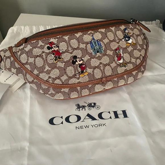 Disney X Coach Belt Bag with Mickey Mouse & Friends Embroidery - Picture 5 of 10